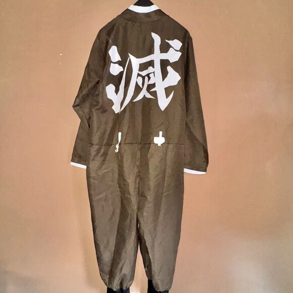 Demon Slayer Men's Rengoku Kyoujrou Cosplay Costume One Piece Size Large - Picture 1 of 12